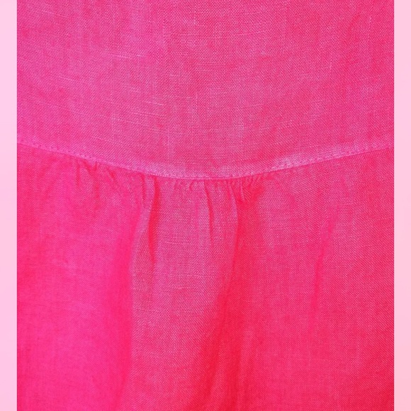French pink linen blouse size L - Picture 9 of 16